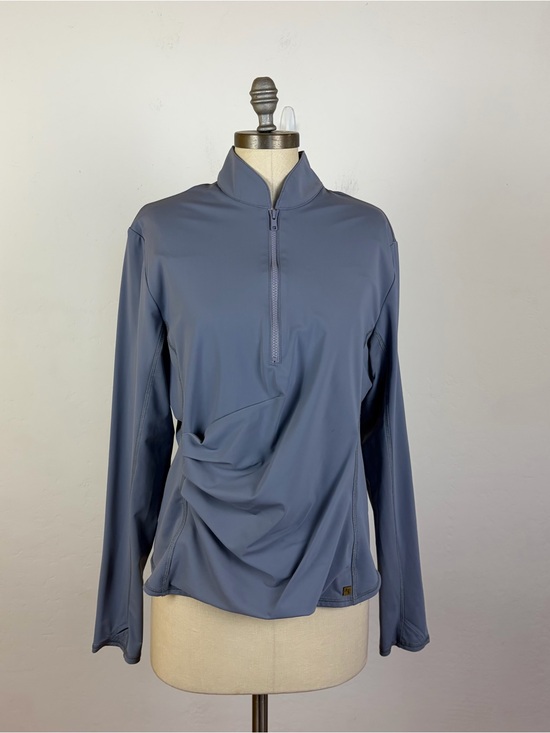 All in the Sand Jackets & Blazers - Line in the Sand Light Blue Pullover Jacket